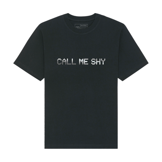 Call Me Shy T-Shirt Black ROW